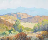 Mountain Vista, Southern California by Maurice Braun, oil on canvas, offered Nov 2019