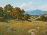 David Chapple, Santa Barbara Back Country, oil on canvas affixed to board