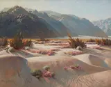 Colorful Dunes by Paul Grimm, oil on board, offered Nov 2019