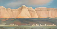 Edith Anne Hamlin, Mesas - Southwest, oil on canvas