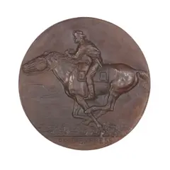 Pony Express by Alexander Phimister Proctor, bronze with dark brown patina, offered Nov 2019