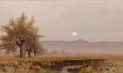 Julian Rix, Nightfall, Santa Clara Valley, 1880, oil on canvas