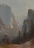 Thomas Hill, Yosemite Valley (El Capitan and Bridal Veil Falls)