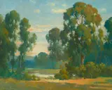 Percy Gray, California eucalyptus, oil on canvas