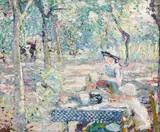 Joseph Raphael, Tea in the Orchard, circa 1916, oil on canvas