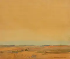 Francis McComas, The Wide Open, 1910, watercolor on illustration board