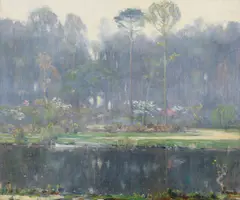Springtime in the South by William Posey Silva, oil on canvas, sold Aug 2019