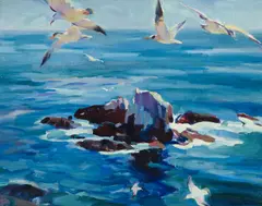 Barse Miller, Bird Rock, Laguna, 1928, oil on canvas