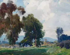 Hanson Puthuff, Clouds of Springtime, oil on canvas