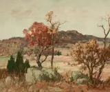 Autumn by Maurice Braun, oil on canvas, sold Aug 2019