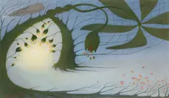 John Langley Howard, Tree of movement and light, 1987, watercolor on paper