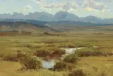 Scott Christensen, Fields of Green, oil on canvas