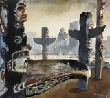 Peter McIntyre, Totem Poles - Vancouver, British Columbia
