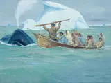 Eskimo Whaling Scene by Magnus Colcord Heurlin, oil on canvas, offered Aug 2019