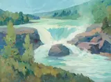 Theodore Roosevelt Lambert, Tanalion Falls, Tanalion River, Lake Clark, Alaska