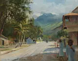 D. Howard Hitchcock, A village scene