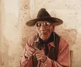 James Bama, Francis Setting Eagle - Oldest Living Arapahoe, Wind River Reservation, Wyoming