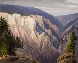 Wilson Hurley, The Yellowstone off Point Sublime, 1999, oil on linen affixed to honeycomb aluminum panel