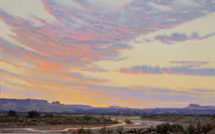 Wilson Hurley, Sunset at San Ysidro, 1997, oil on canvas
