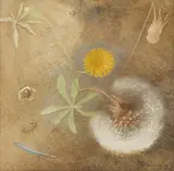 John Langley Howard, Flight of the Dandelion, 1978, oil on masonite