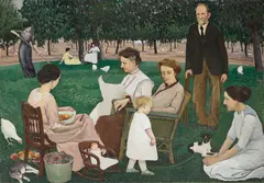 Henry Varnum Poor, The Orchardist and his Family (Summer Afternoon), 1914, oil on canvas