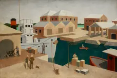Niles Spencer, Ordnance Island, Bermuda, 1928, oil on canvas