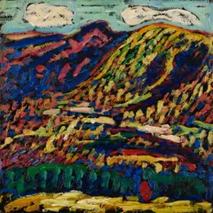 Marsden Hartley, Birch Grove, Autumn, 1910, oil on board