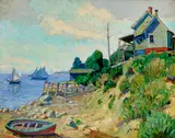 Fern Coppedge, New England Shore, circa 1916, oil on canvas