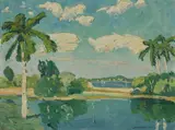 Jane Peterson, Miami, oil on canvasboard