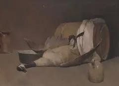 Game Still Life by Emil Carlsen, circa 1894-98, oil on canvas, sold Nov 2019