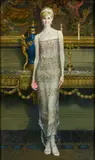 Robert E. McGinnis, Queen of Hearts, tempera on board