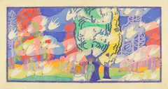 Untitled (Childhood) by Charles E. Burchfield, circa 1912-16, gouache, watercolor and pencil on paper laid down on board, sold Nov 2019