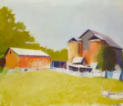 Wolf Kahn, The Clark Farm III, 1976, oil on canvas