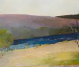 Wolf Kahn, River Valley, 1978, oil on canvas