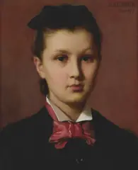 James Carroll Beckwith, Portrait of Berthe Sarriau, born Darodes, 1877, oil on canvas