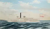 James Bard, Portrait of the Sidewheeler Neversink, 1866, oil on canvas