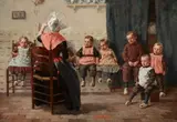 Walter MacEwen, A Story for Children, oil on canvas