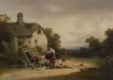 Joshua Shaw, The Country Well, 1843, oil on canvas laid down on board