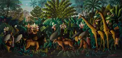 Orville Bulman, Entente Cordiale, 1968-69, oil on canvas