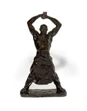 Max Kalish, Iron Forger, 1926, bronze with dark brown patina