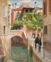 Venice by William McGregor Paxton, 1910, oil on canvas, sold May 2019
