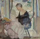 Richard Edward Miller, Charlotte Nichols Greene, 1932, oil on board