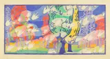Charles E. Burchfield, Untitled (Childhood), circa 1912-16, gouache, watercolor and pencil on paper laid down on board