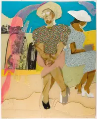 Recapturing Rainbows: A Double Sided Work by Phoebe Beasley, 1998, collage and mixed media on plexiglass, offered Nov 2018