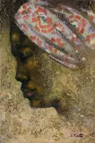 Eldzier Cortor, Classical Study No. 38, 1985, oil on canvas