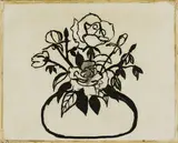 Horace Pippin, Flowers, 1946, oil on canvas