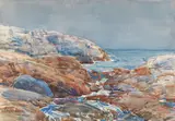 Childe Hassam, Appledore Island, Isle of Shoals, Maine, 1906, watercolor on paper