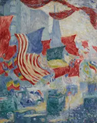 Theodore Earl Butler, Flag Day, 1918, oil on canvas