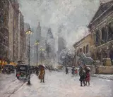 Colin Campbell Cooper, A Snowy Day, Chicago Art Institute