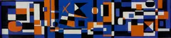Stuart Davis, Color Sketch for Drake University Mural (Study for Allée) No. 2, 1954, gouache on photostat